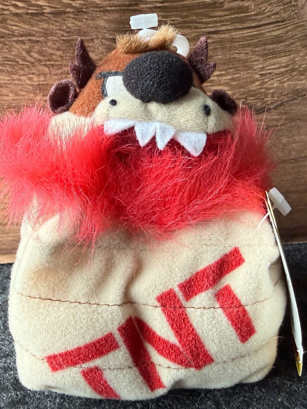 Vintage 1998 Looney Tunes Taz TNT Plush Applause
